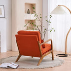 Fauteuil d'appoint rembourré Mid-Century Modern