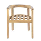 Ensemble de salle à manger d'extérieur rustique Christopher Knight Home Irene 9 pièces en bois d'acacia avec chaises à dossier incurvé et coussins