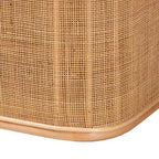 Banc de rangement bali & pari Ishana en rotin naturel Naturel/Blanc : Polyester rembourré, cadre en contreplaqué, aucun assemblage requis