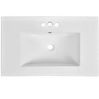 Meuble-lavabo de salle de bain à évier simple de 76 cm avec armoire et 3 tiroirs – Noir / Bleu / Vert / Indigo / Blanc