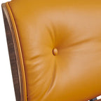 Fauteuil inclinable en cuir de style Mid-Century Modern