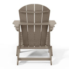 Chaise Adirondack pliante d'extérieur tout temps Polytrends Laguna résistante à la décoloration pour patio