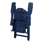 Chaise Adirondack pliante d'extérieur tout temps Polytrends Laguna résistante à la décoloration pour patio