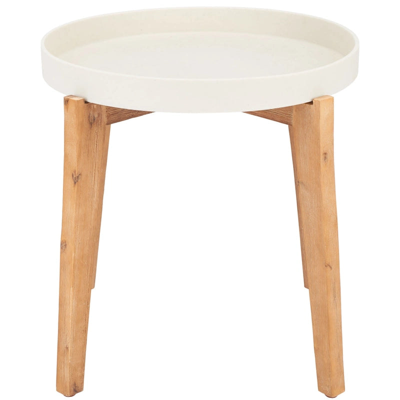 SAFAVIEH Outdoor Estefany – Table d'appoint avec plateau amovible – 24Lx24Px20H