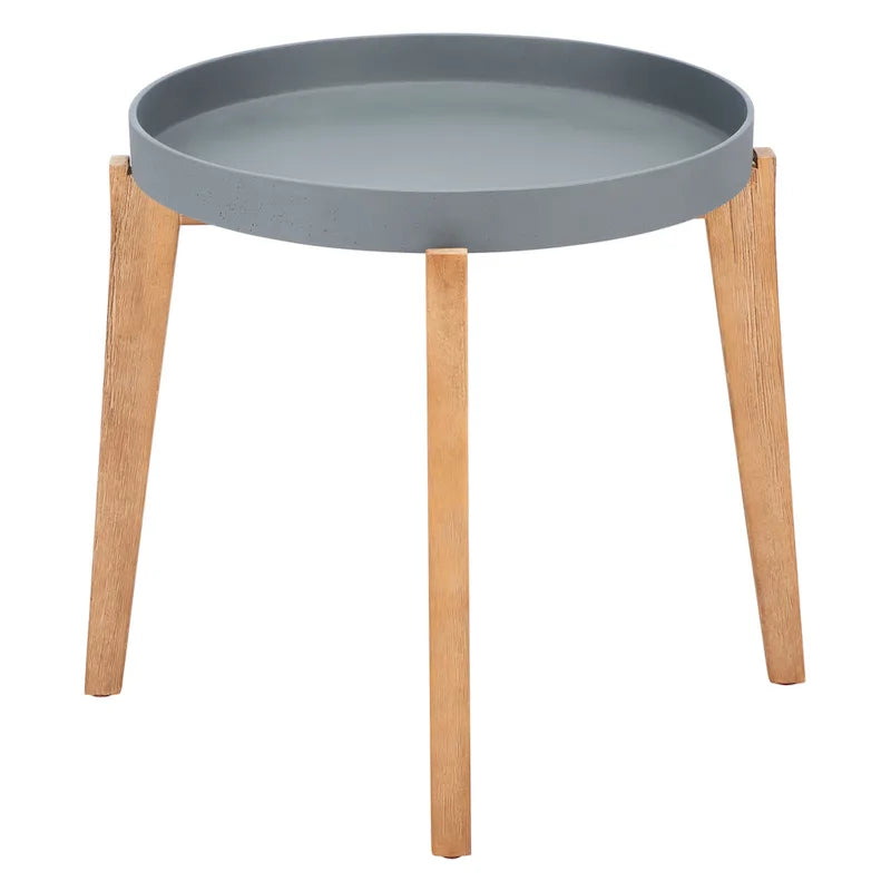 SAFAVIEH Outdoor Estefany – Table d'appoint avec plateau amovible – 24Lx24Px20H
