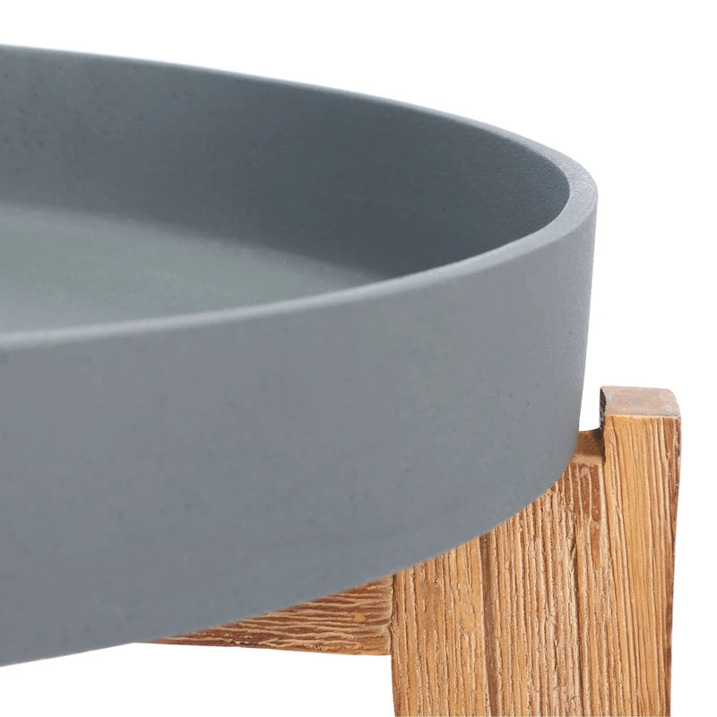 SAFAVIEH Outdoor Estefany – Table d'appoint avec plateau amovible – 24Lx24Px20H