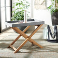 SAFAVIEH Table d'appoint d'extérieur Anife avec plateau amovible - 23,6 L x 15,7 P x 19,6 H - 23,6 L x 15,7 P x 19,6 H - 24Lx16Px20H