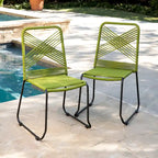 SEI Furniture Padko Chaises d'extérieur en corde empilables (lot de 2)
