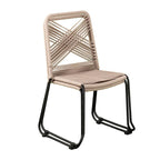 SEI Furniture Padko Chaises d'extérieur en corde empilables (lot de 2)