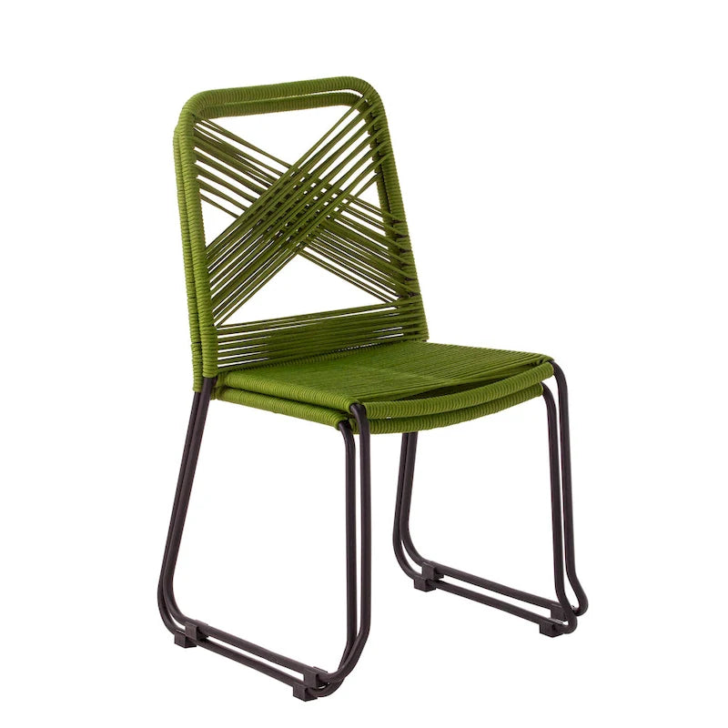 SEI Furniture Padko Chaises d'extérieur en corde empilables (lot de 2)