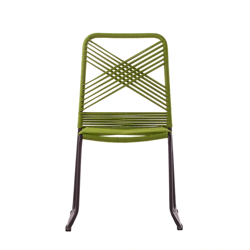 SEI Furniture Padko Chaises d'extérieur en corde empilables (lot de 2)