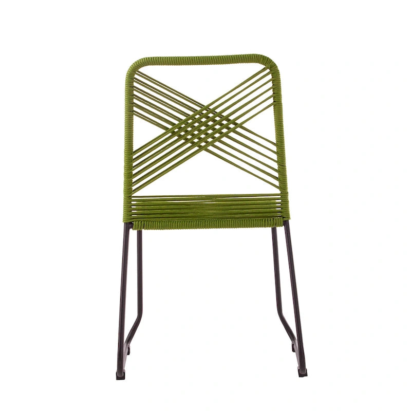 SEI Furniture Padko Chaises d'extérieur en corde empilables (lot de 2)