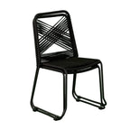 SEI Furniture Padko Chaises d'extérieur en corde empilables (lot de 2)