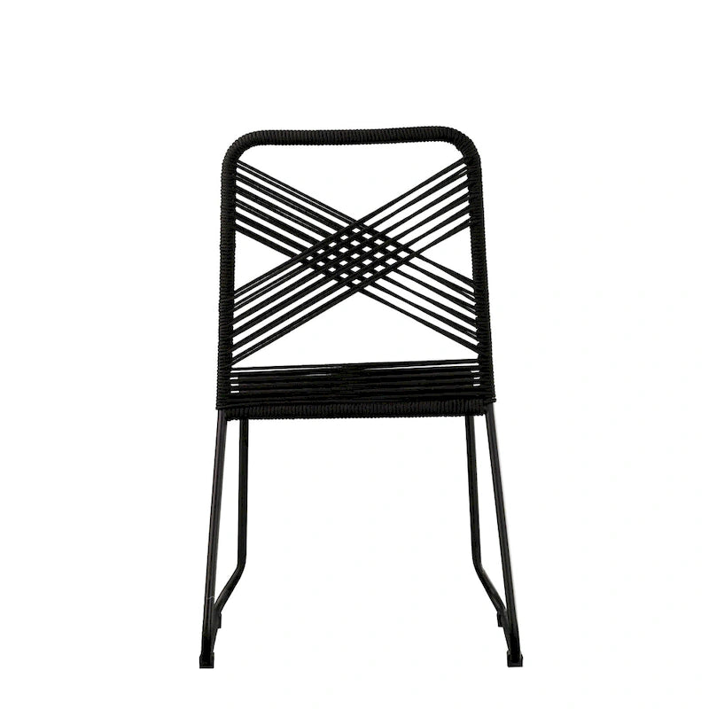 SEI Furniture Padko Chaises d'extérieur en corde empilables (lot de 2)