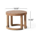 Table d'appoint d'extérieur en bois d'acacia Wichita de Christopher Knight Home