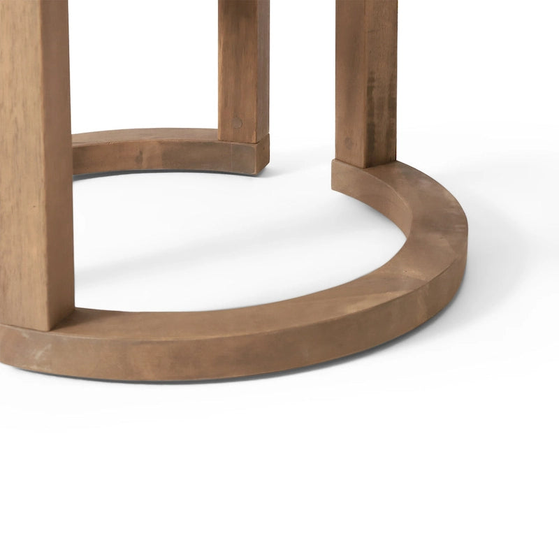 Table d'appoint d'extérieur en bois d'acacia Wichita de Christopher Knight Home