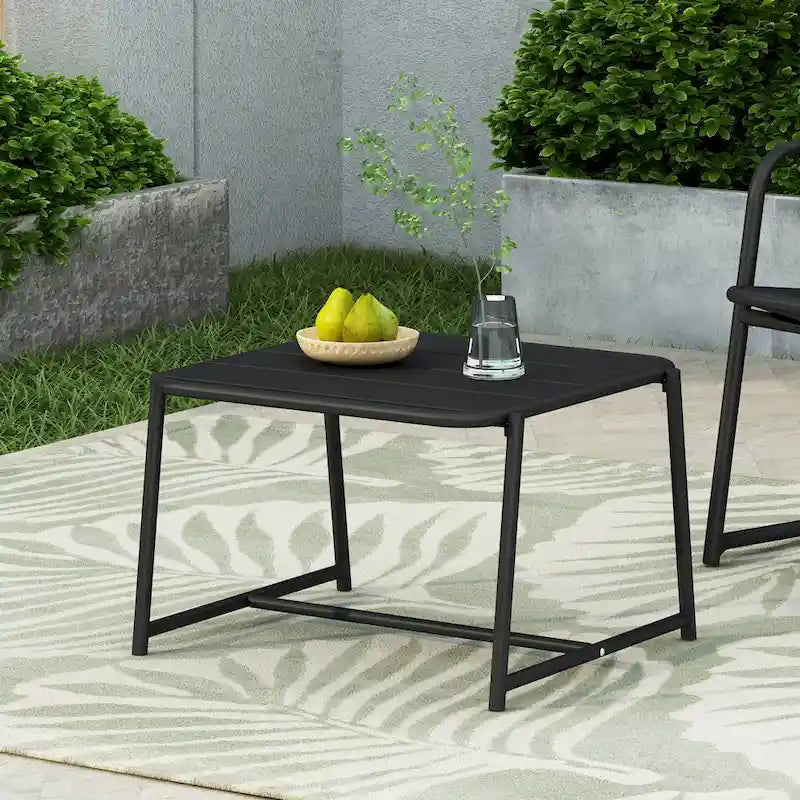 Table d'appoint d'extérieur en fer Cowan de Christopher Knight Home