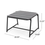Table d'appoint d'extérieur en fer Cowan de Christopher Knight Home