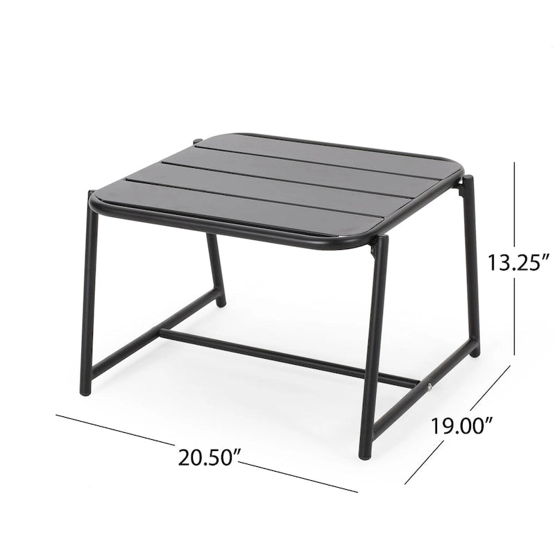 Table d'appoint d'extérieur en fer Cowan de Christopher Knight Home