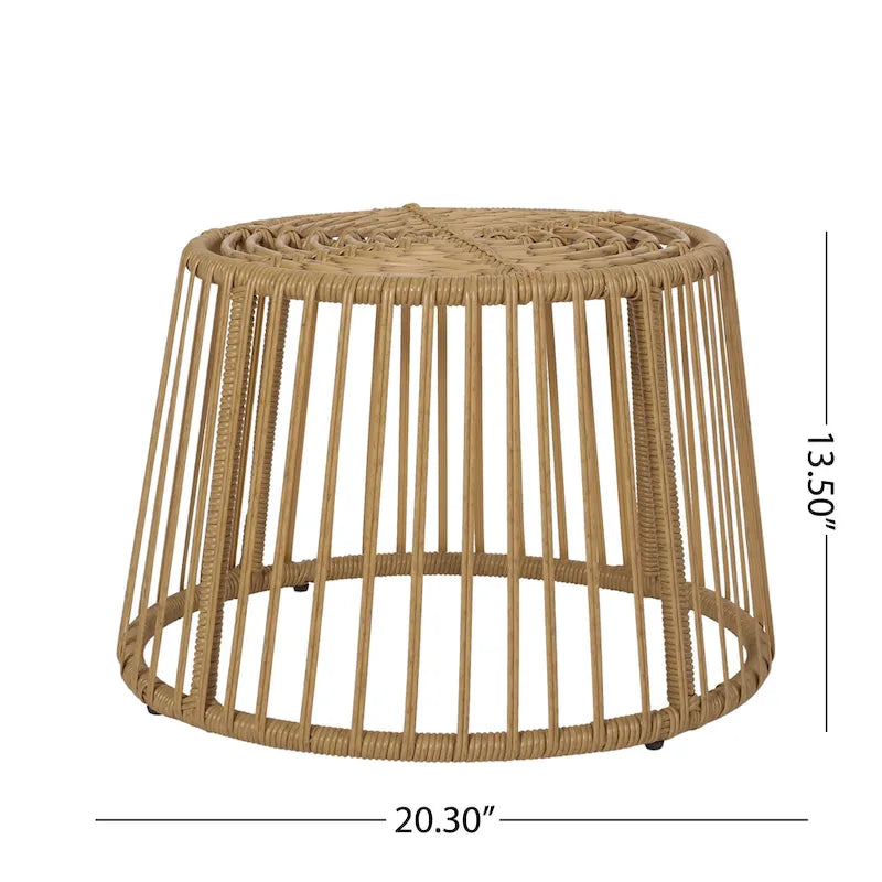 Tavon Wicker Outdoor 3 Pièces Salon de Jardin avec Coussins par Christopher Knight Home