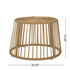Tavon Wicker Outdoor 3 Pièces Salon de Jardin avec Coussins par Christopher Knight Home