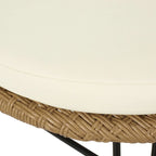 Tavon Wicker Outdoor 3 Pièces Salon de Jardin avec Coussins par Christopher Knight Home