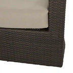 Ensemble de conversation pivotant avec foyer en osier et aluminium 5 pièces Glenwood Outdoor avec coussins par Christopher Knight Home