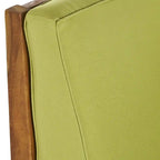 Ensemble de conversation d'extérieur 5 pièces en bois d'acacia Perla avec foyer par Christopher Knight Home