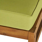 Ensemble de conversation d'extérieur 5 pièces en bois d'acacia Perla avec foyer par Christopher Knight Home