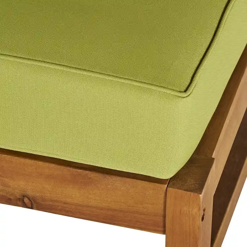Ensemble de conversation d'extérieur 5 pièces en bois d'acacia Perla avec foyer par Christopher Knight Home