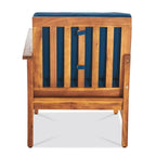 Ensemble de conversation d'extérieur 5 pièces en bois d'acacia Perla avec foyer par Christopher Knight Home