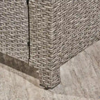 Ensemble de 4 fauteuils de club Nolan Outdoor avec foyer rond par Christopher Knight Home