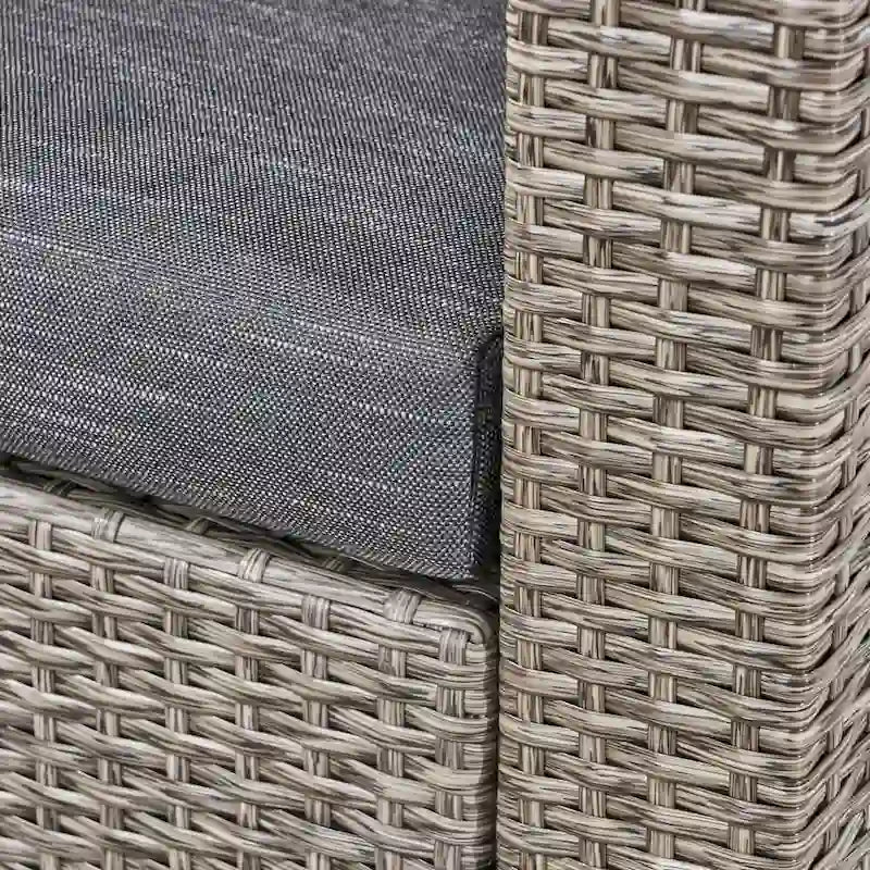 Ensemble de 4 fauteuils de club Nolan Outdoor avec foyer rond par Christopher Knight Home