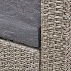 Ensemble de 4 fauteuils de club Nolan Outdoor avec foyer rond par Christopher Knight Home