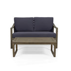 Causeuse et table basse d'extérieur en bois d'acacia Samwell de Christopher Knight Home