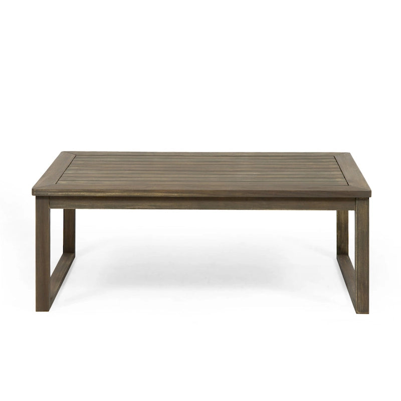 Causeuse et table basse d'extérieur en bois d'acacia Samwell de Christopher Knight Home