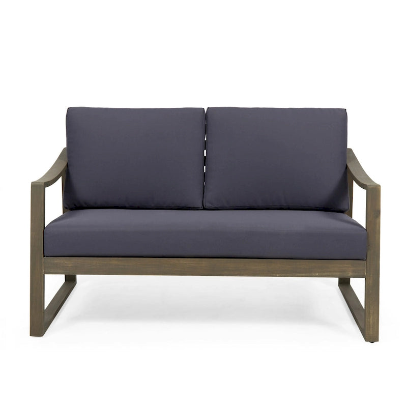 Causeuse et table basse d'extérieur en bois d'acacia Samwell de Christopher Knight Home
