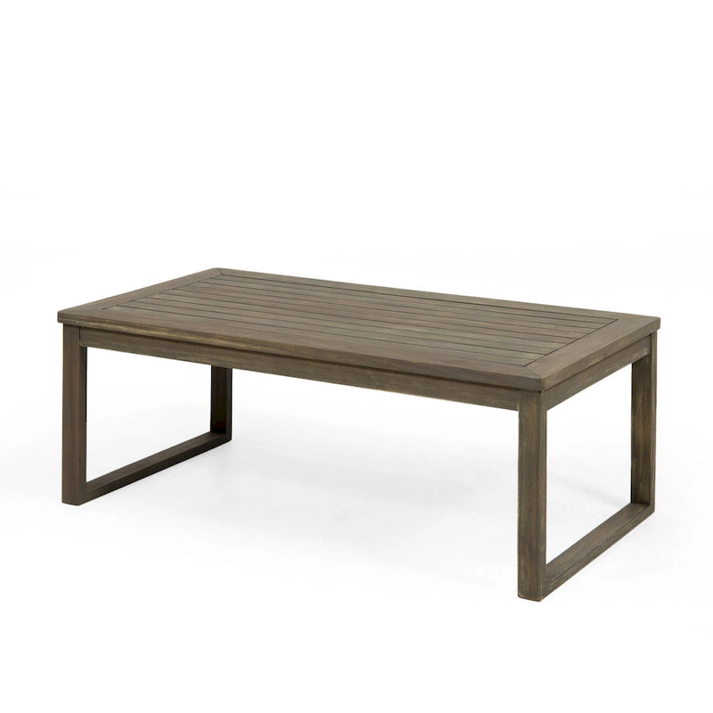 Causeuse et table basse d'extérieur en bois d'acacia Samwell de Christopher Knight Home