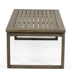 Causeuse et table basse d'extérieur en bois d'acacia Samwell de Christopher Knight Home