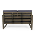 Causeuse et table basse d'extérieur en bois d'acacia Samwell de Christopher Knight Home