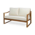 Causeuse et table basse d'extérieur en bois d'acacia Samwell de Christopher Knight Home