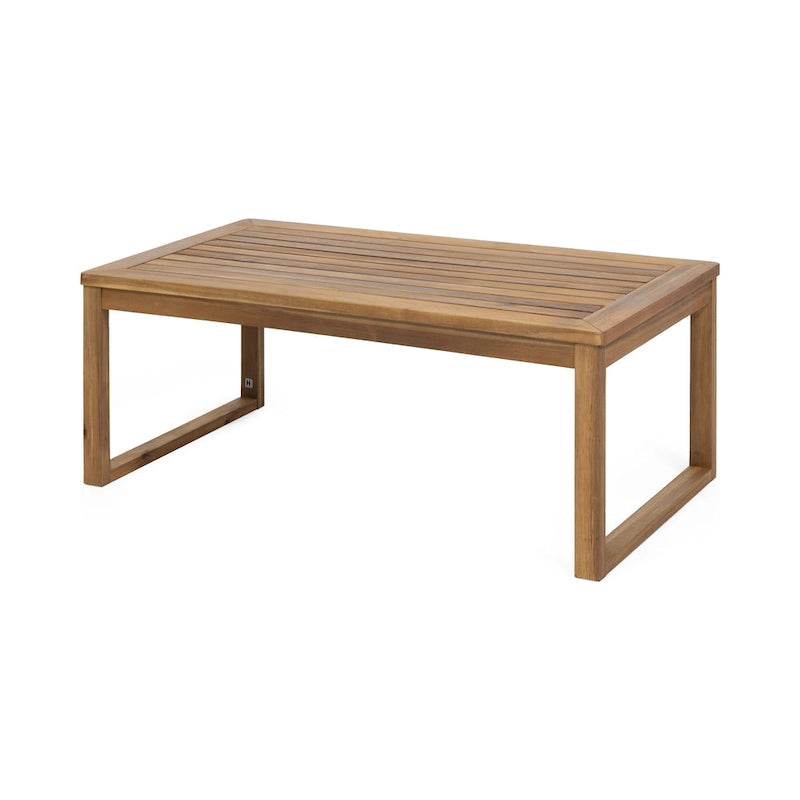 Causeuse et table basse d'extérieur en bois d'acacia Samwell de Christopher Knight Home