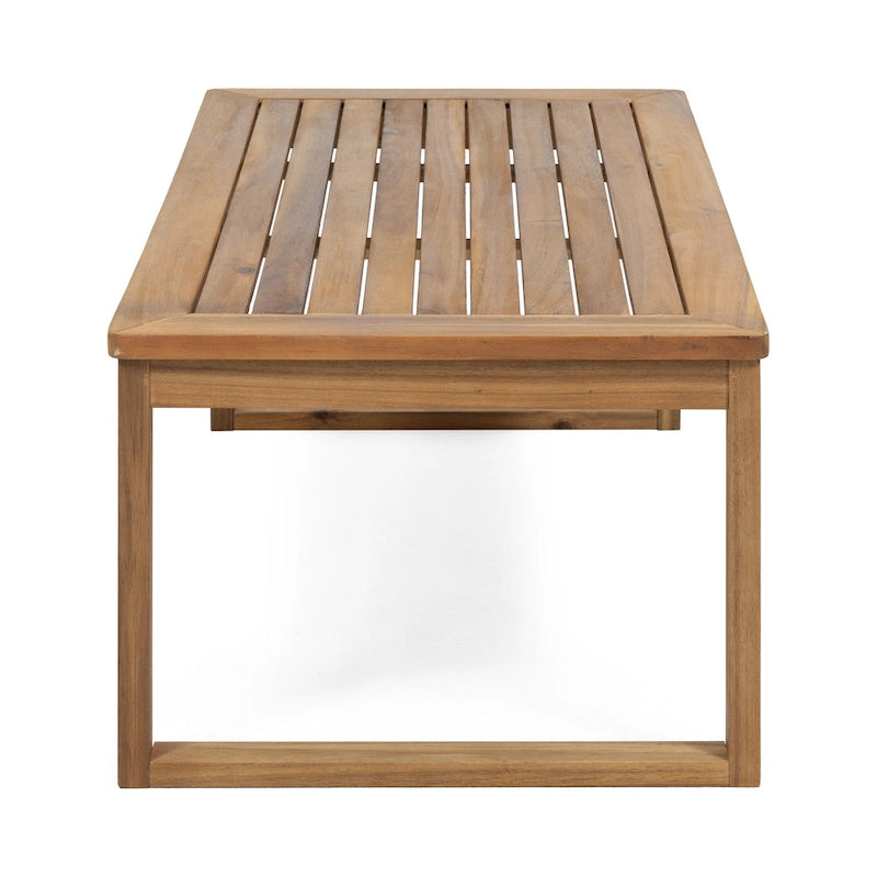 Causeuse et table basse d'extérieur en bois d'acacia Samwell de Christopher Knight Home