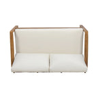Causeuse et table basse d'extérieur en bois d'acacia Samwell de Christopher Knight Home