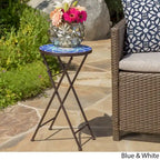 Table d'appoint/Jardinière ronde d'extérieur Azure par Christopher Knight Home