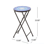 Table d'appoint/Jardinière ronde d'extérieur Azure par Christopher Knight Home