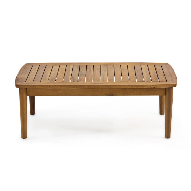 Willowbrook Outdoor Acacia Wood 4 Seater Chat Set by Christopher Knight Home