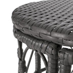 Table d'appoint d'extérieur en osier Bruce par Christopher Knight Home