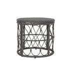 Table d'appoint d'extérieur en osier Bruce par Christopher Knight Home