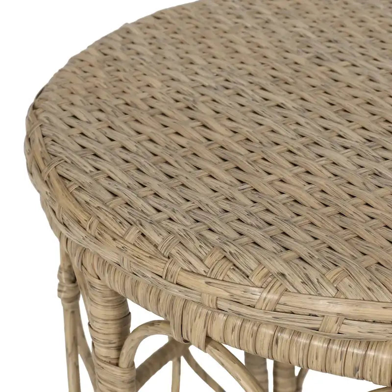 Table d'appoint d'extérieur en osier Bruce par Christopher Knight Home